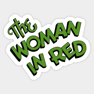 Woman in Red Sticker